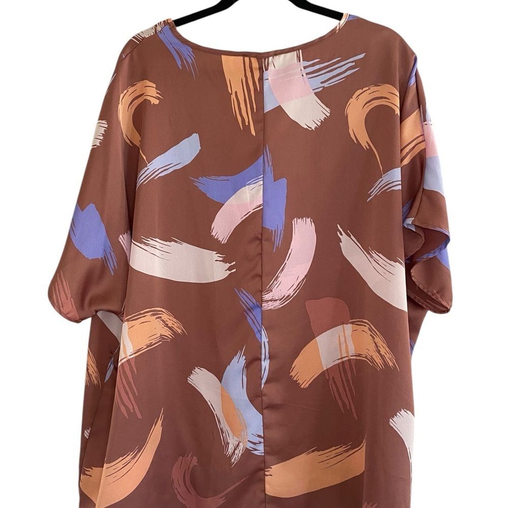 Entro Brown and Tan Blouse - Picture 3 of 6
